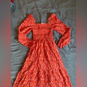 Anthropologie Dolan Maxi Puff Sleeve Dress